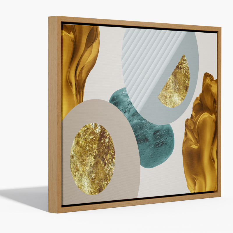 Quadro Decorativo Fusão Abstrata – Sofisticação e Arte Contemporânea