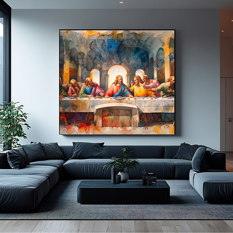 Quadro Decorativo A Última Ceia - Reflexões de Fé e Destino