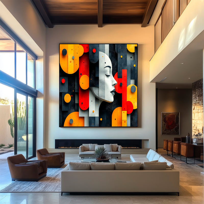 Quadro Decorativo Ressonância Geométrica – Equilíbrio, Energia e Sofisticação