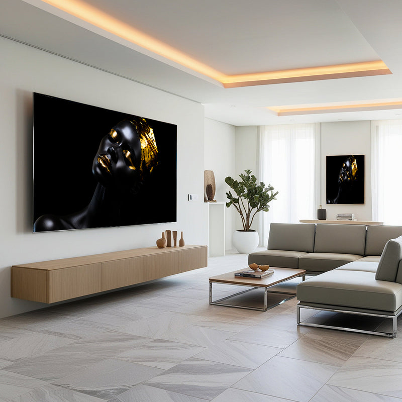 Quadro Decorativo Elegância e Ouro – Beleza e Sofisticação Contemporânea