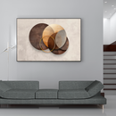 Quadro Decorativo Geometria em Bronze