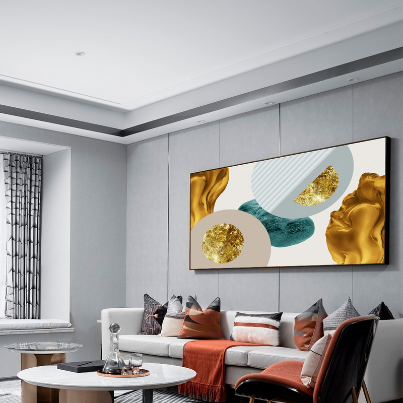 Quadro Decorativo Fusão Abstrata – Sofisticação e Arte Contemporânea