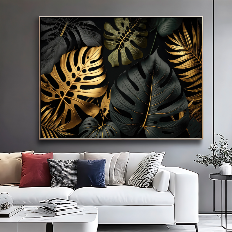 Quadro Decorativo Folhagem Real – Sofisticação e Beleza Natural