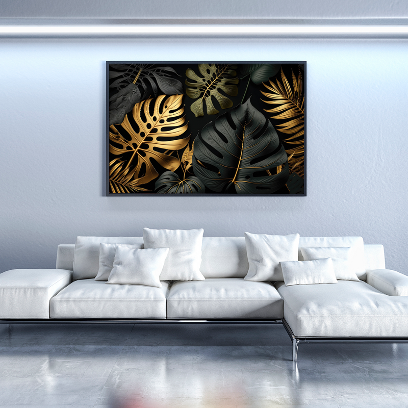 Quadro Decorativo Folhagem Real – Sofisticação e Beleza Natural