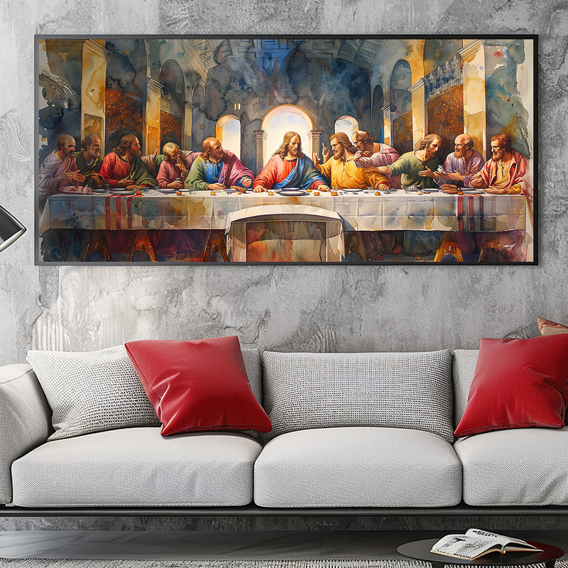 Quadro Decorativo A Última Ceia - Reflexões de Fé e Destino