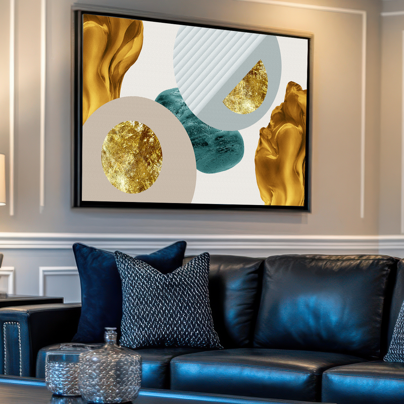 Quadro Decorativo Fusão Abstrata – Sofisticação e Arte Contemporânea