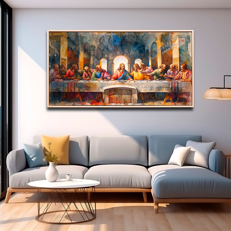 Quadro Decorativo A Última Ceia - Reflexões de Fé e Destino
