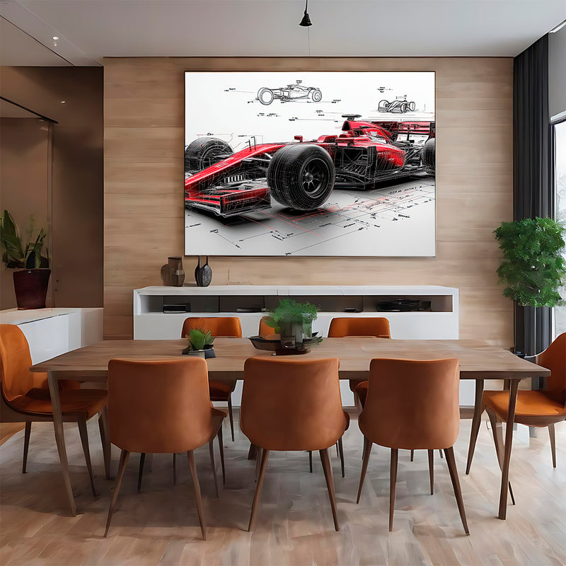 Quadro Decorativo Alta Velocidade – A Engenharia da Performance e Inovação