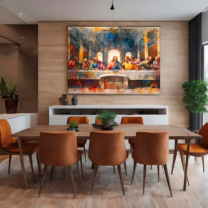 Quadro Decorativo A Última Ceia - Reflexões de Fé e Destino