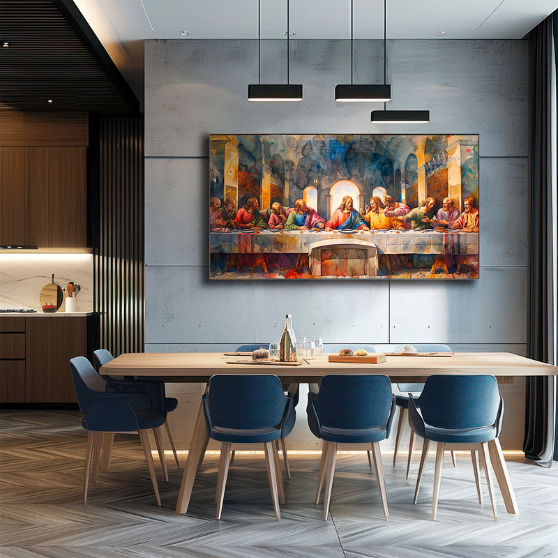Quadro Decorativo A Última Ceia - Reflexões de Fé e Destino