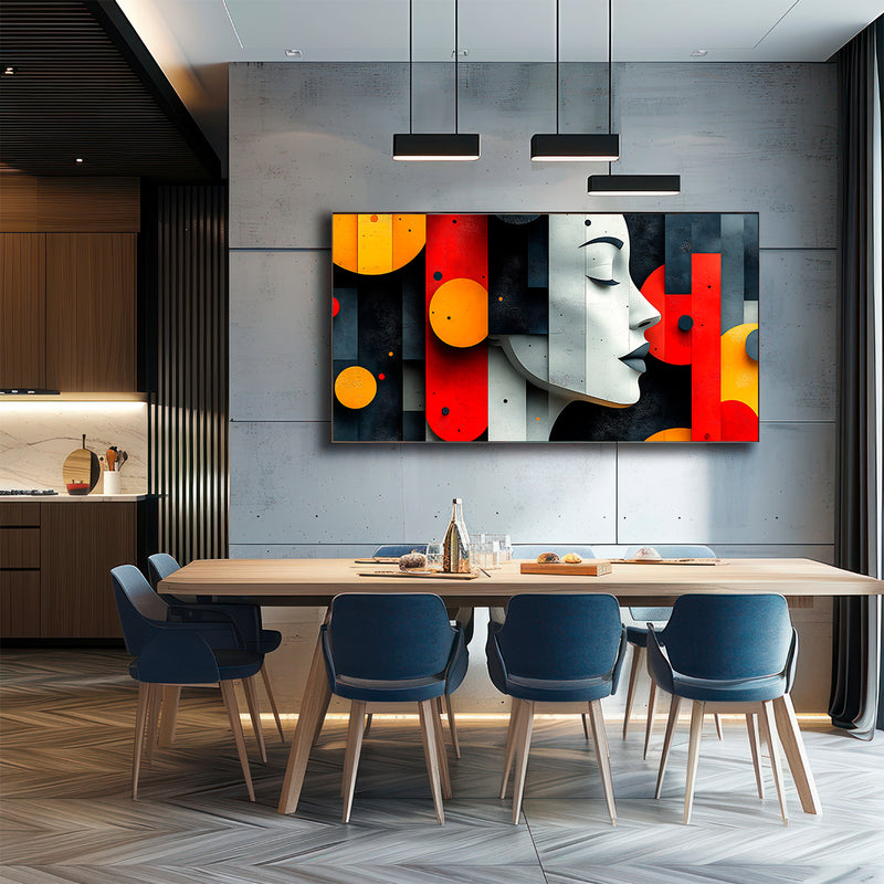 Quadro Decorativo Ressonância Geométrica – Equilíbrio, Energia e Sofisticação